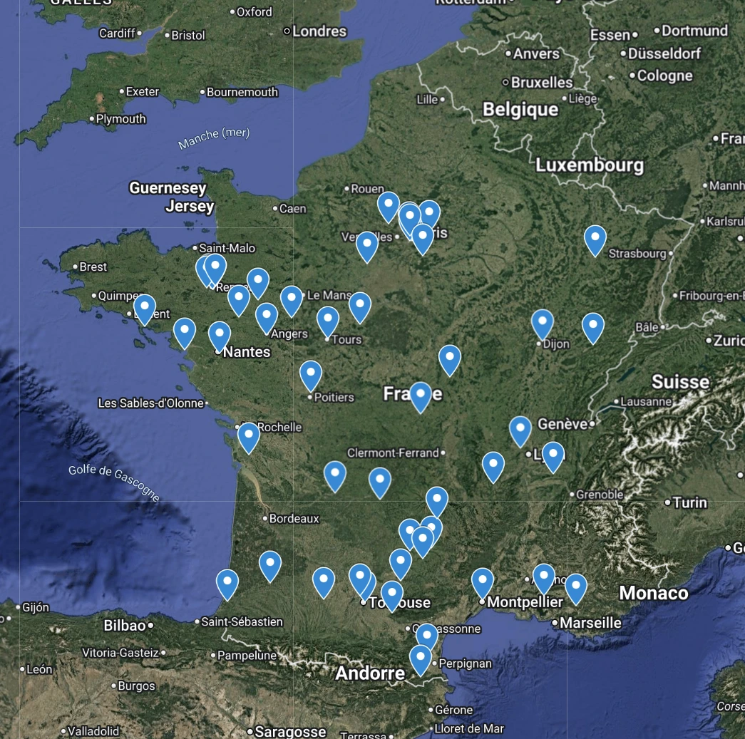 Carte chantier en France Eiflworks